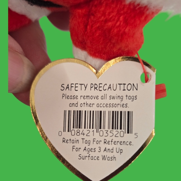 Vintage The Jingle Beanies Collection Santa Plush 2002 - Picture 6 of 11